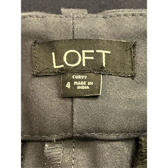 Loft High Waist Curvy Dark Gray Pants. Size 4 - Picture 2 of 8